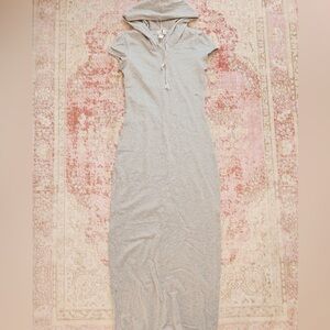 Misope, Juniors Light Gray Dress Hoodie